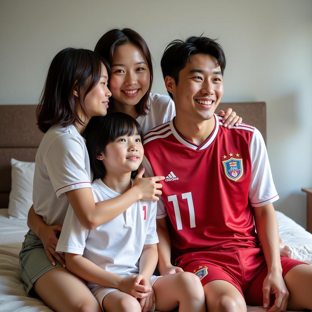 South Korean Football Family