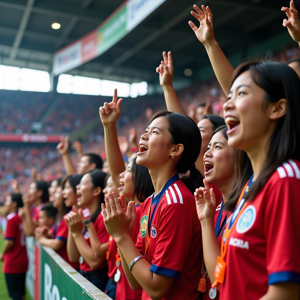 Passionate Southeast Asian Football Fans