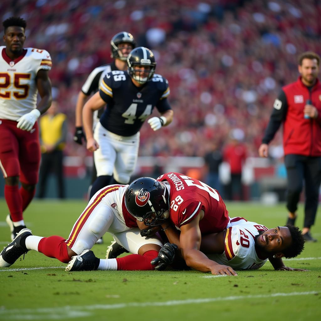 Sudden Cardiac Arrest on a Football Field