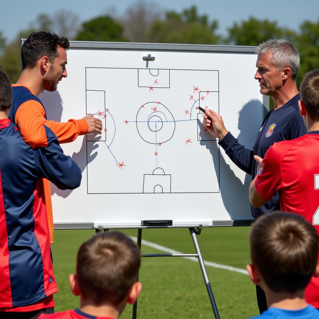 Developing tactical awareness in football.