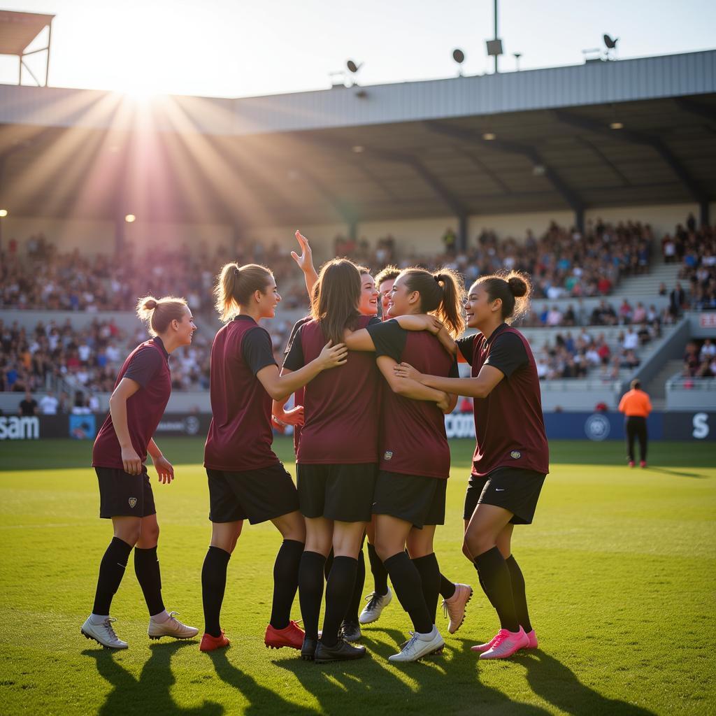 Team Celebrating a Goal