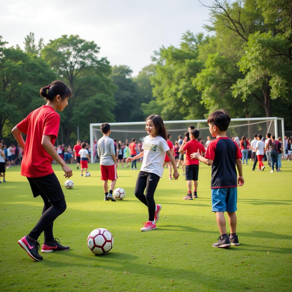 Community Football Event in Thu Thiem 4