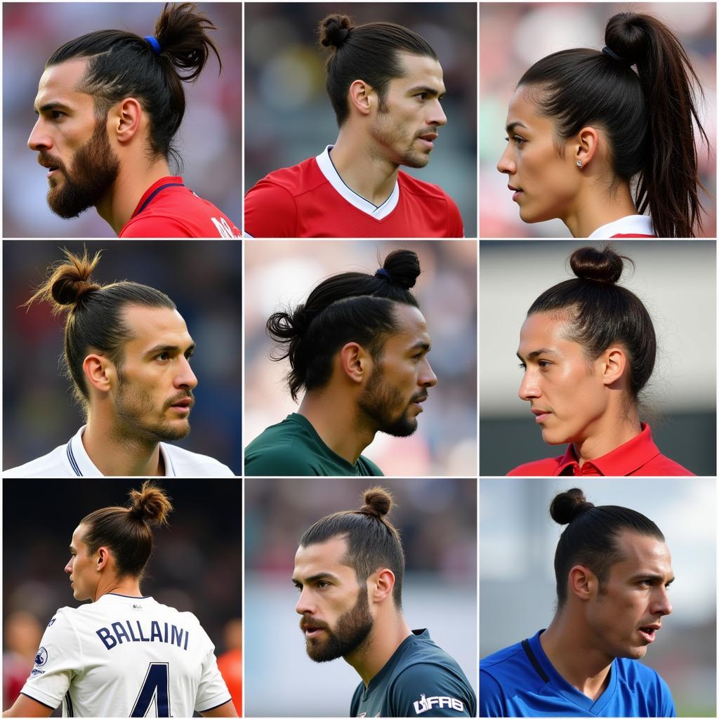 Examples of Football Players with Top Knots