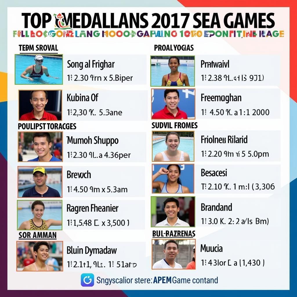 Top SEA Games 29 Medalists