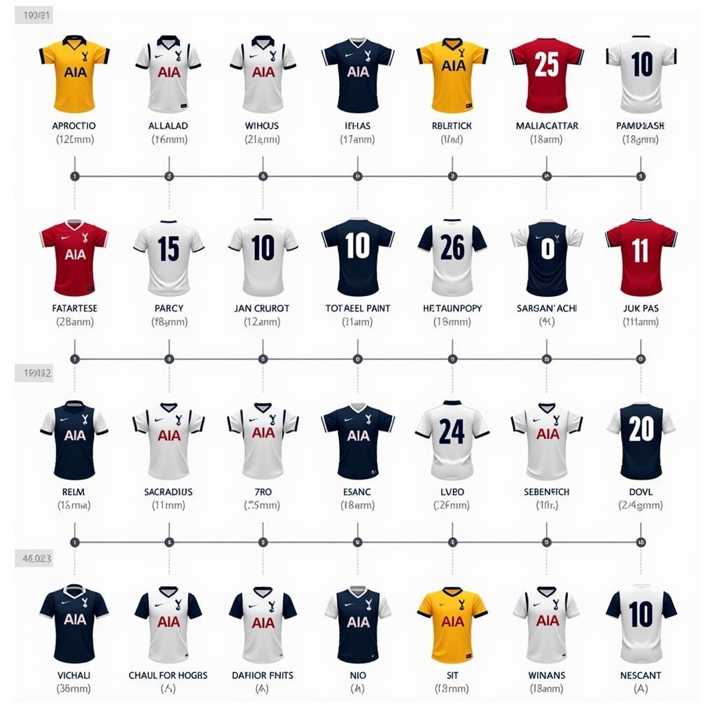 Tottenham Hotspur Shirt Number History Through the Years