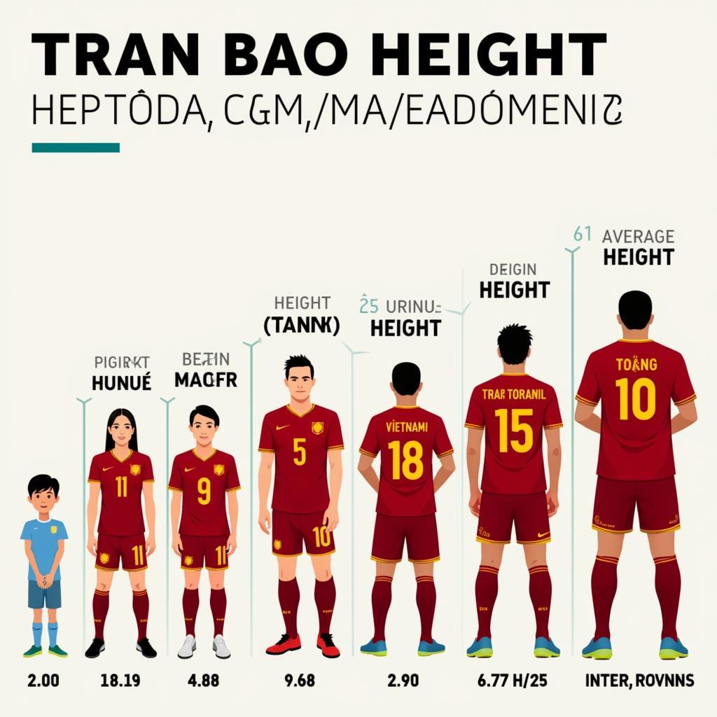 Tran Bao Toan Height Comparison with Other Players