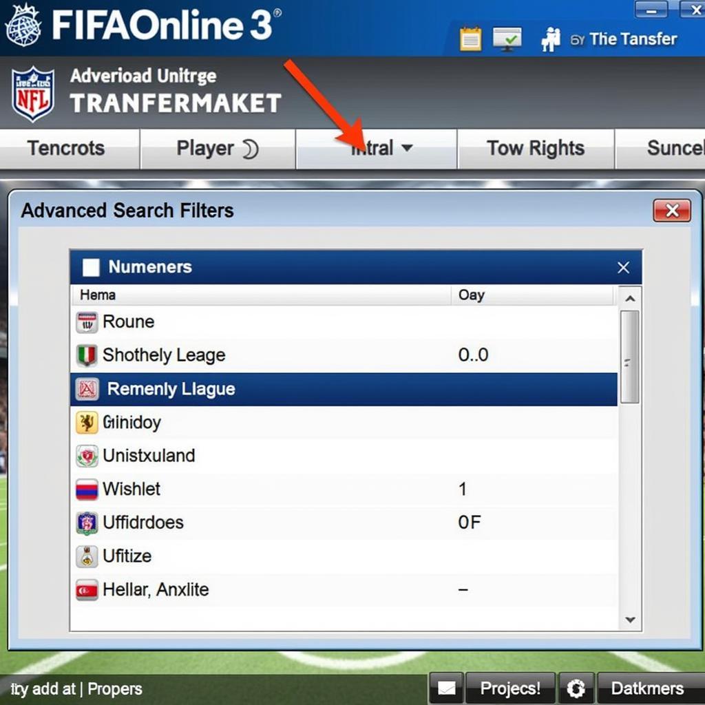 FIFA Online 3 Transfer Market Scouting