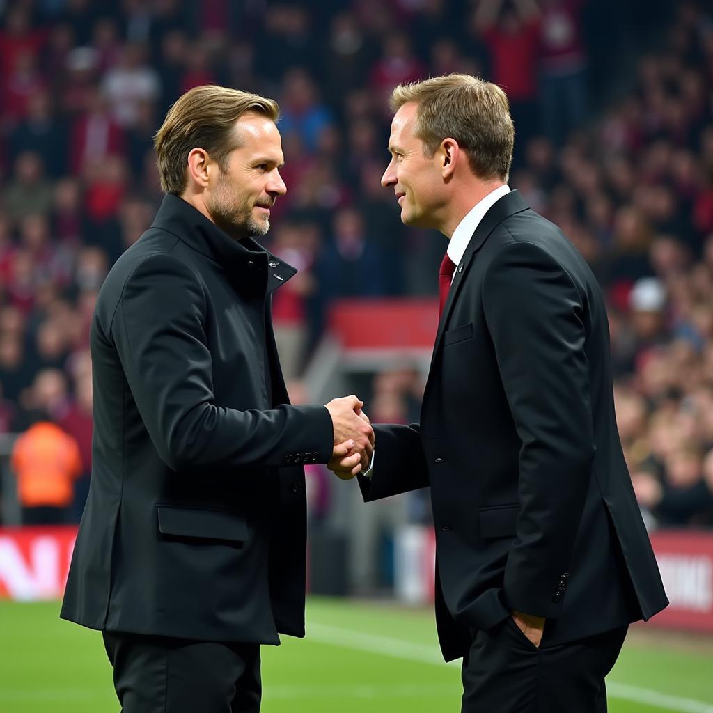 Tuchel and Haaland Handshake Future Partnership