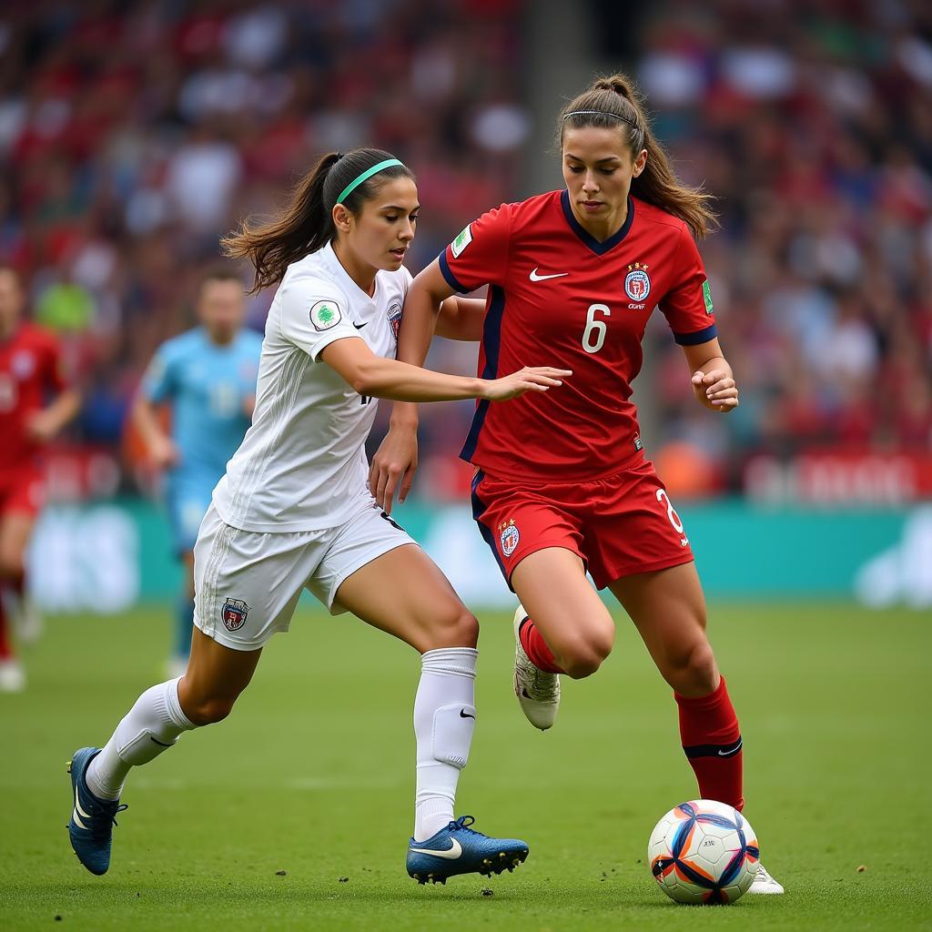 U22 Final Player Dribbling Past Opponent