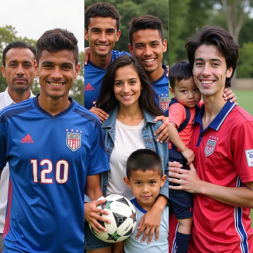 U23 football players and their diverse family backgrounds