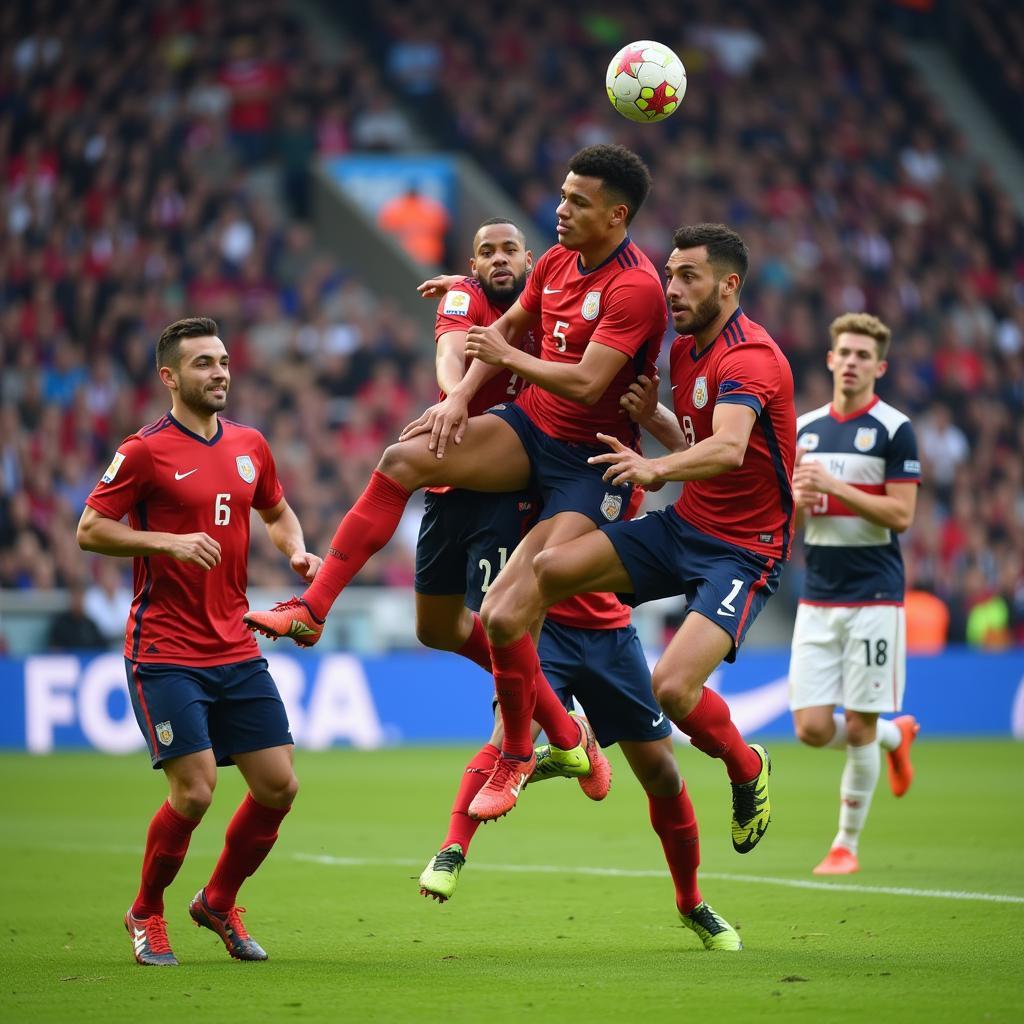 U23 Player Winning a Header