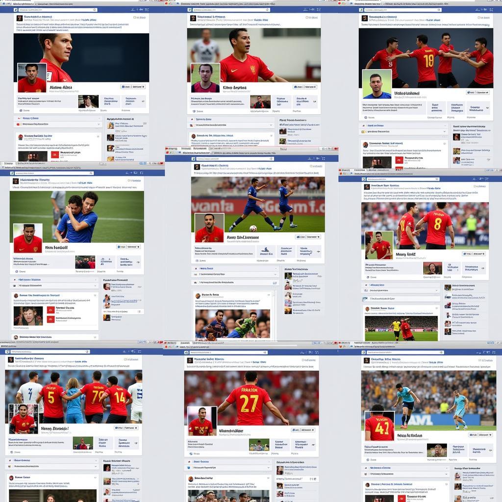 U23 Vietnam football players actively engage with fans on Facebook, sharing updates and behind-the-scenes moments.