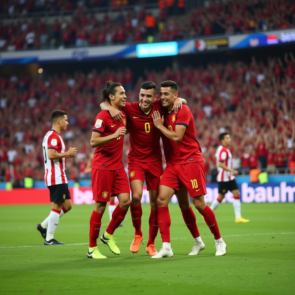 U23 Vietnam Player Celebration