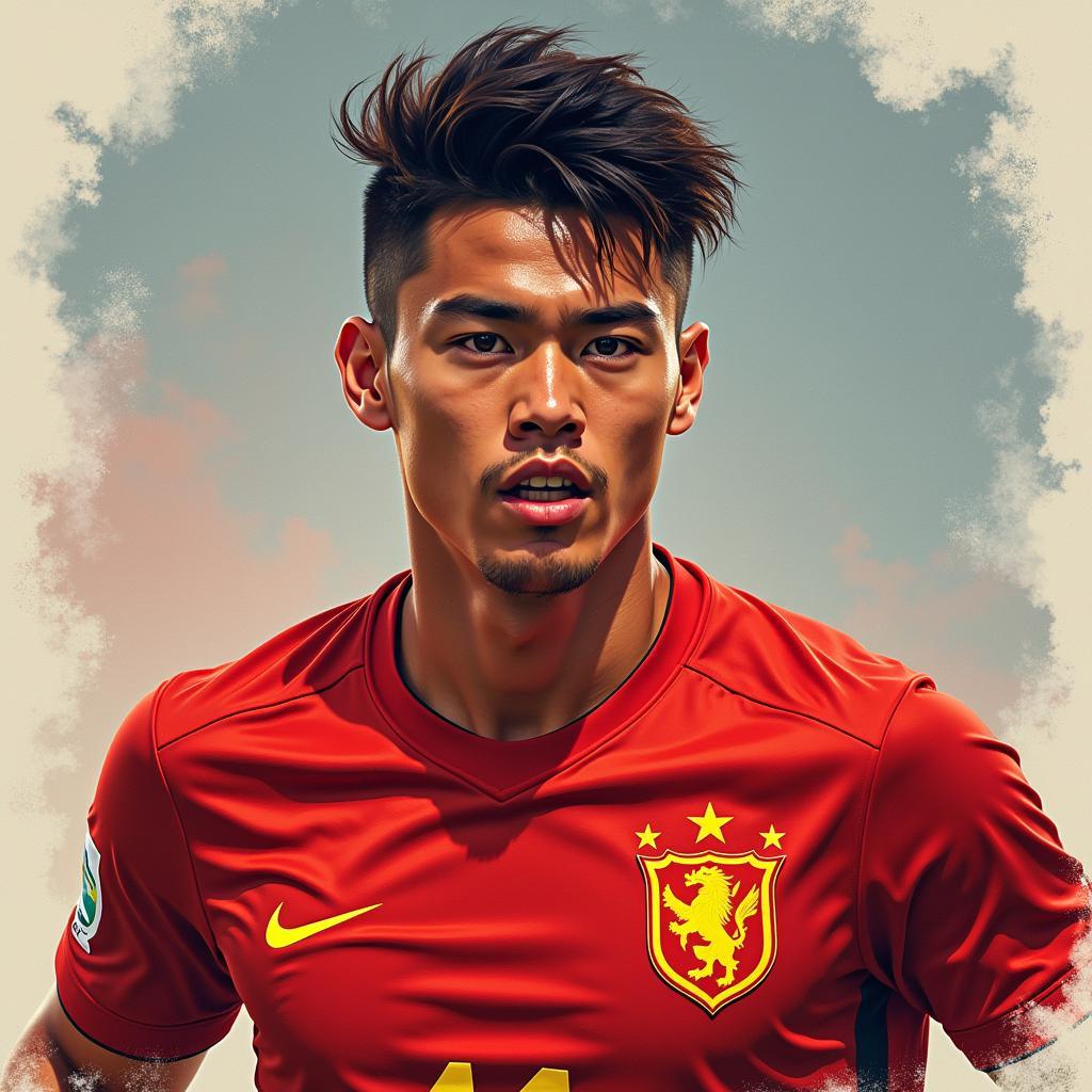 Portrait of a U23 Vietnam Striker