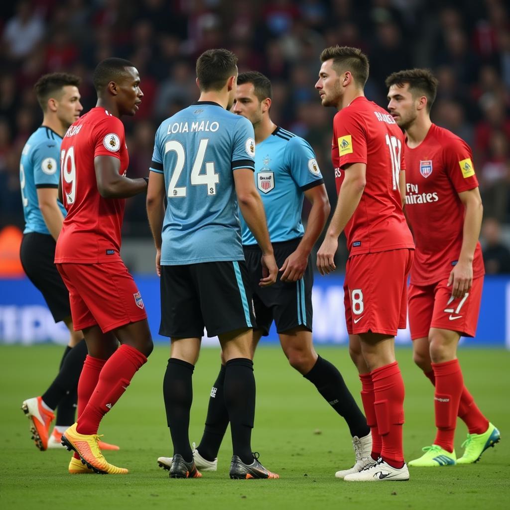 Potential Altercation between Vasco and Binh Duong Players