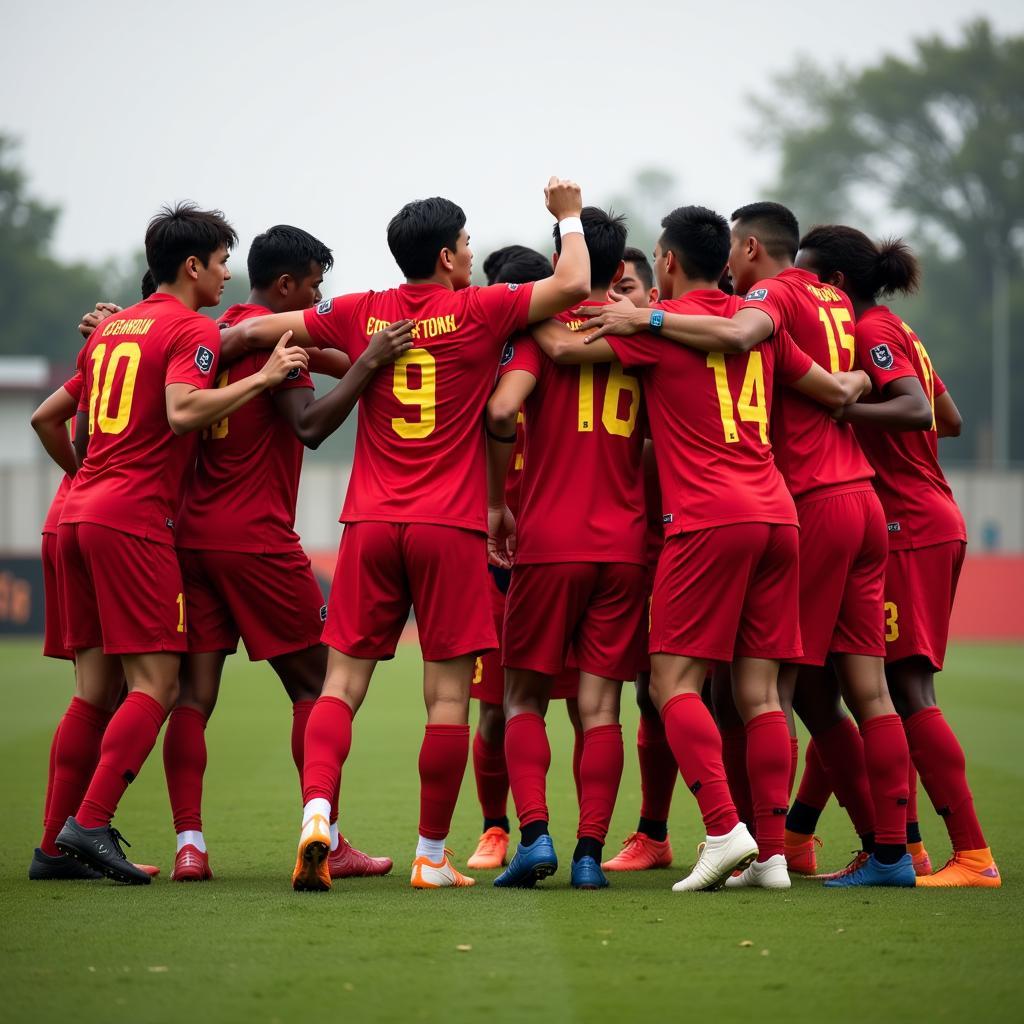 Vietnamese football squad dynamics and team spirit