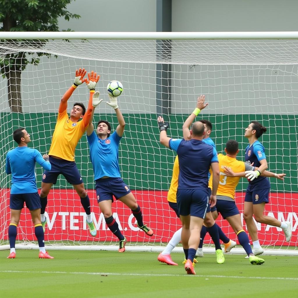 Vietnam National Team Goalkeepers in Action