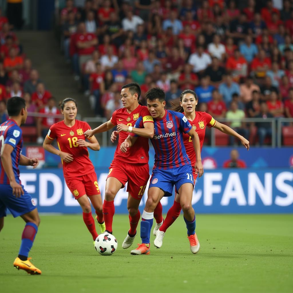 Vietnam U22 in the Final Match of SEA Games 30