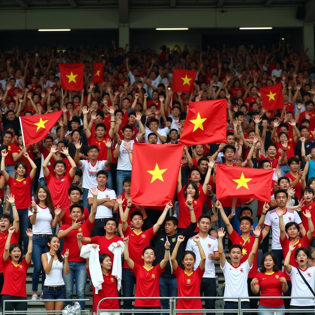 Vietnam U23 Fans Cheering