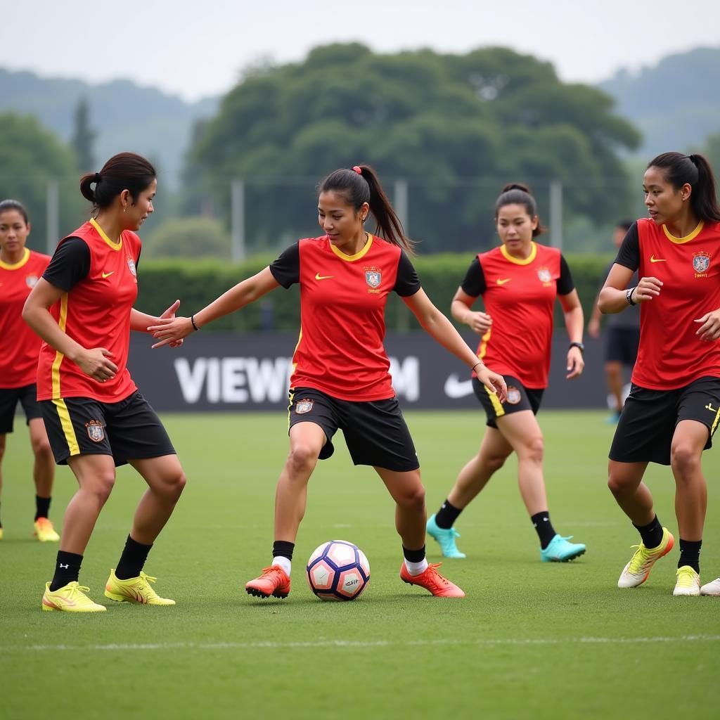 Vietnam Women's Football Team Training Session