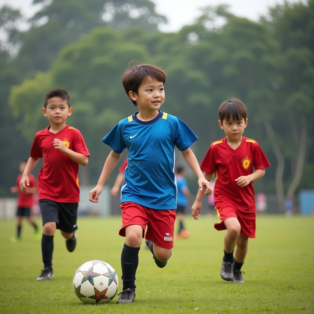 Youth Football Training in Vietnam