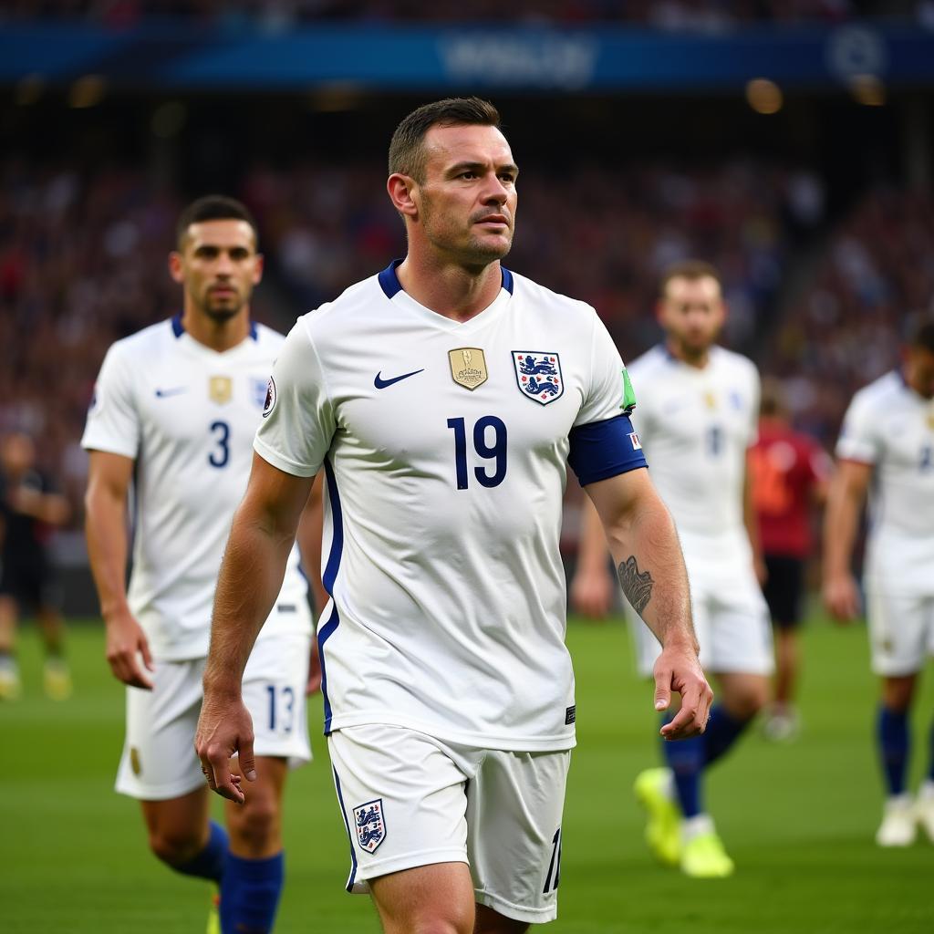 Wayne Rooney captaining the England national team