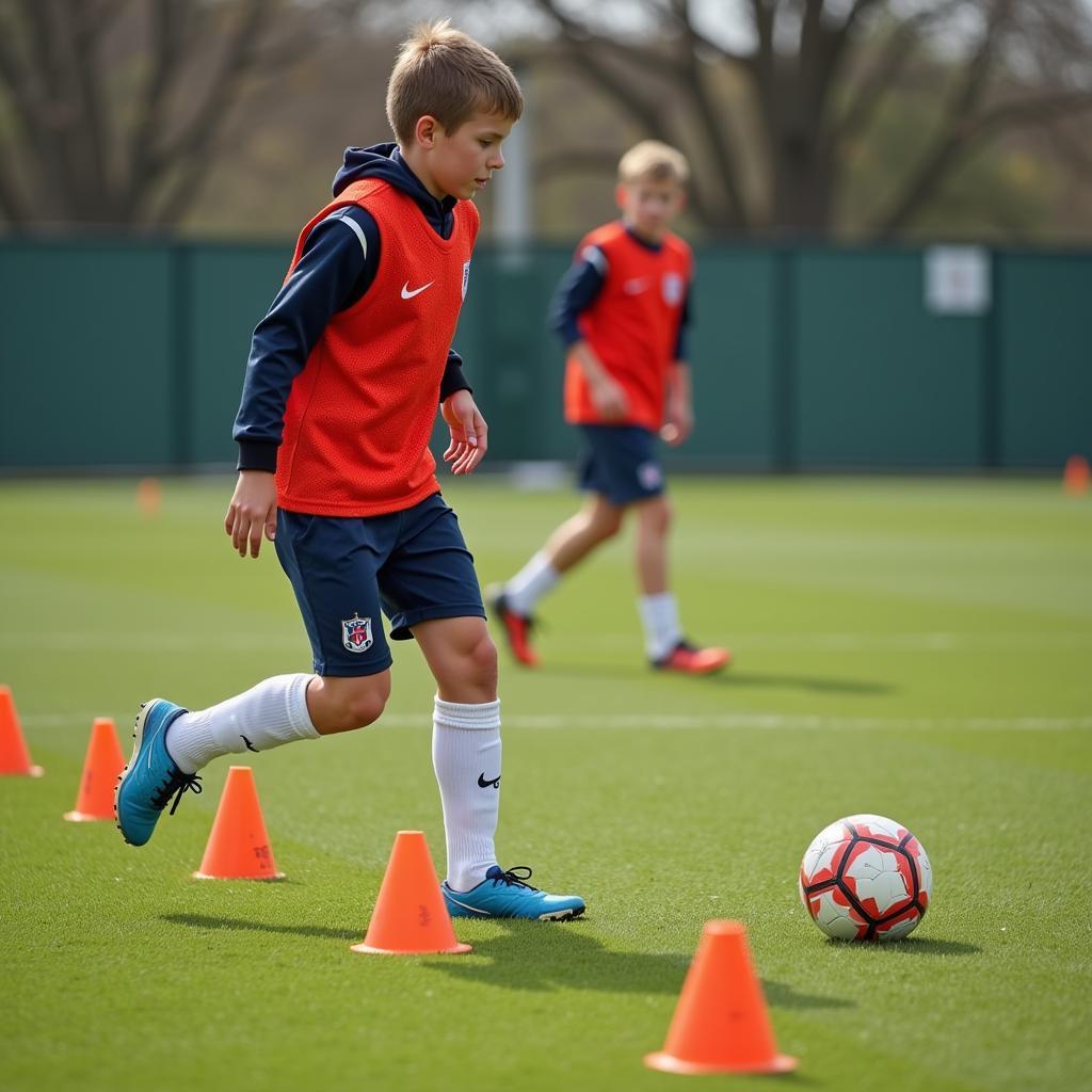 WC10 Player Demonstrating Dribbling Skills