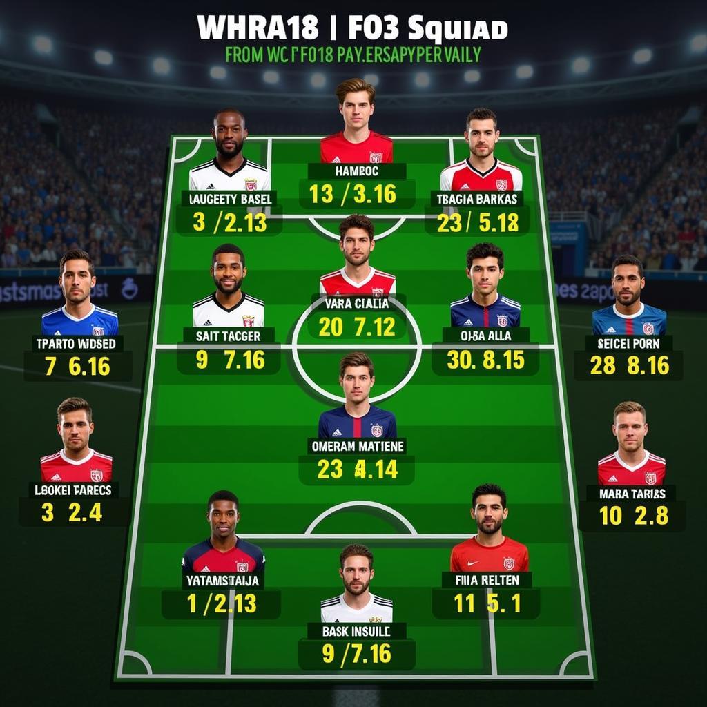 Example of a FO3 Squad Built with WC18 Players