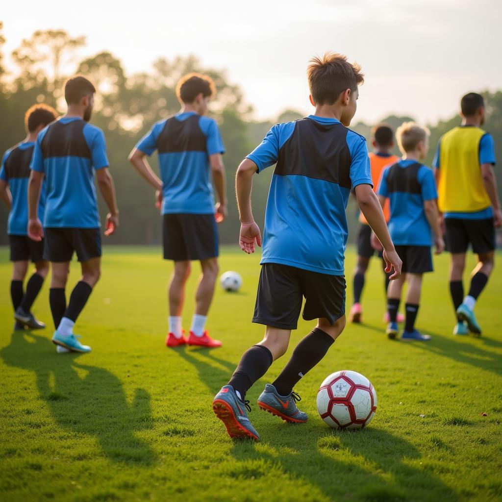 Young Player Training Football