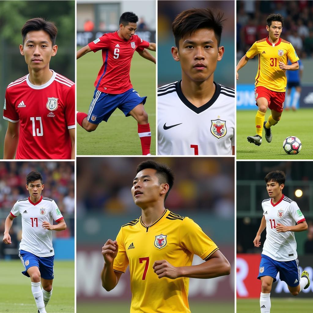 Emerging young football stars from Southeast Asia